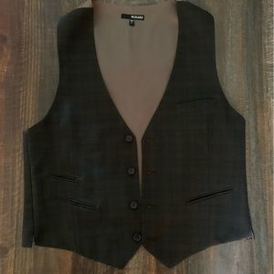 Brown Plaid Vest